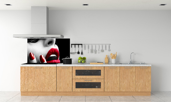 Platte für Küchenrückwand Spitzenmaske