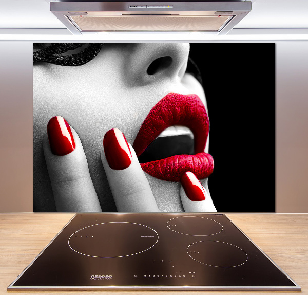 Platte für Küchenrückwand Spitzenmaske