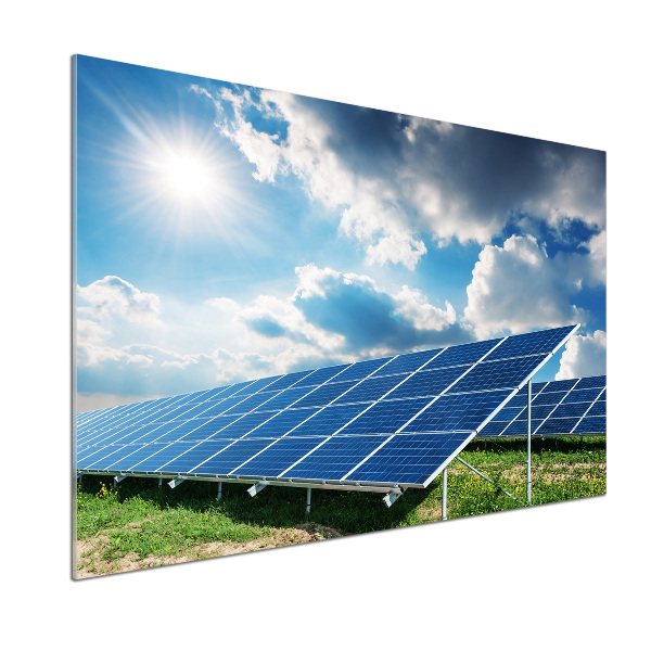 Platte für Küchenrückwand Solarbatterien