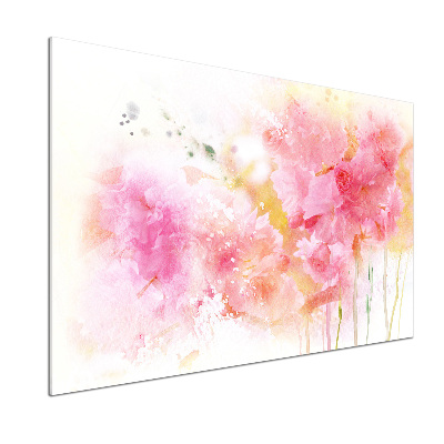 Küchen wandpaneel Blumen