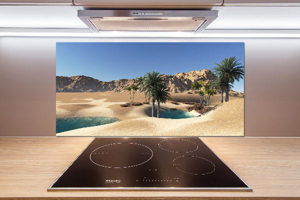 Glasrückwand für die küche Oase