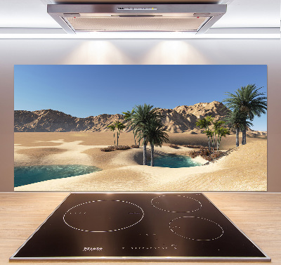 Glasrückwand für die küche Oase