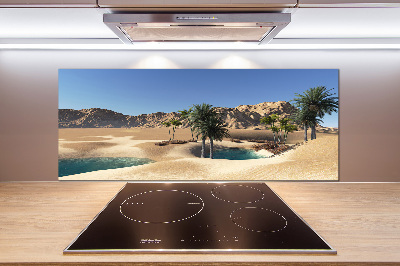 Glasrückwand für die küche Oase