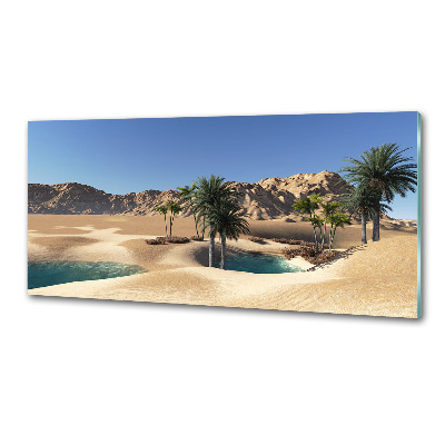 Glasrückwand für die küche Oase