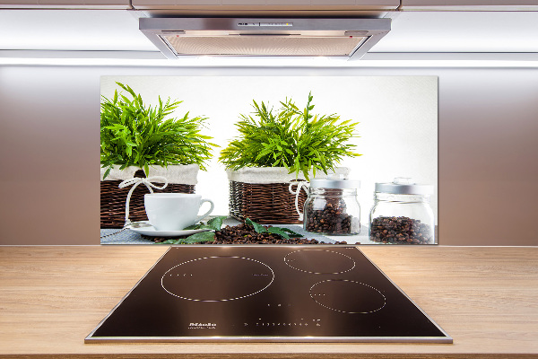 Glasrückwand für die küche Kaffeehaus-Thema