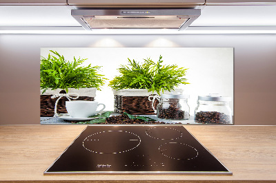 Glasrückwand für die küche Kaffeehaus-Thema