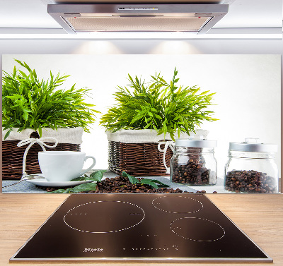 Glasrückwand für die küche Kaffeehaus-Thema