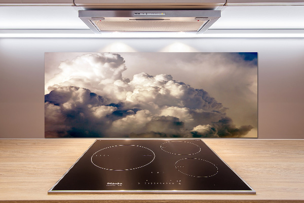 Glasrückwand für die küche Wolken am Himmel