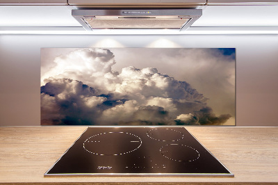 Glasrückwand für die küche Wolken am Himmel