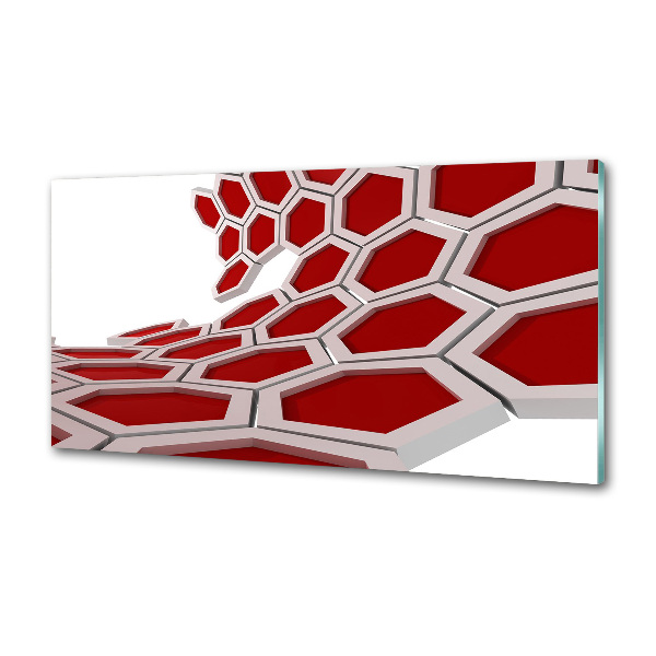 Glasrückwand für die küche 3D-Abstraktion