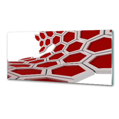 Glasrückwand für die küche 3D-Abstraktion