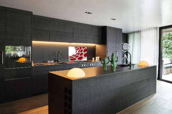 Glasrückwand für die küche 3D-Abstraktion