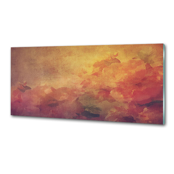 Küchen wandpaneel Blumen