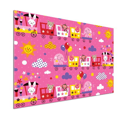 Küchen wandpaneel Tiere im Zug