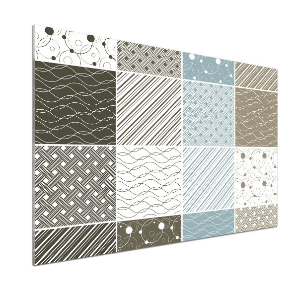 Glasrückwand für die küche Geometrische Muster