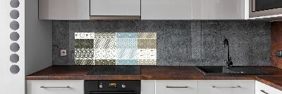 Glasrückwand für die küche Geometrische Muster