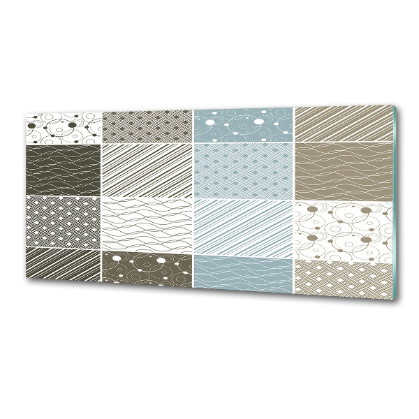 Glasrückwand für die küche Geometrische Muster