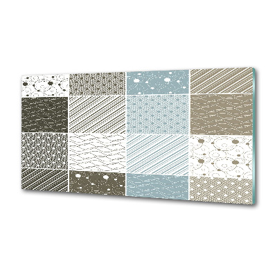 Glasrückwand für die küche Geometrische Muster