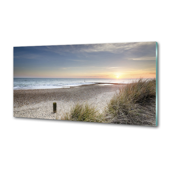 Küchen wandpaneel Sonnenuntergang und Dünen