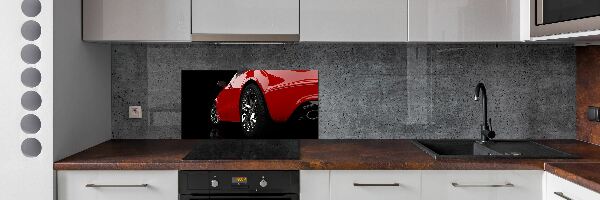 Küchen wandpaneel Rotes Auto