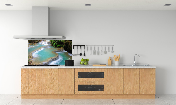 Küchen wandpaneel Wasserfall im Wald