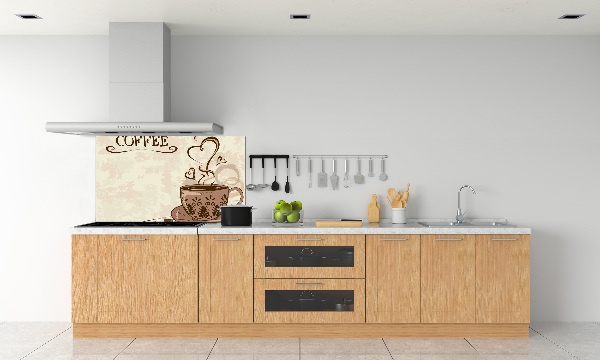 Glasrückwand für die küche Aromatischer Kaffee