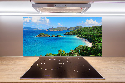 Glasrückwand für die küche Jungferninseln