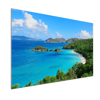 Glasrückwand für die küche Jungferninseln