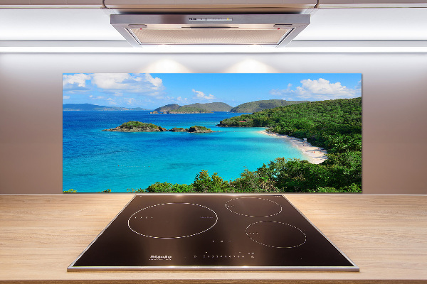 Glasrückwand für die küche Jungferninseln