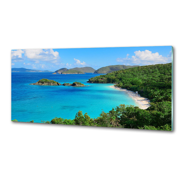 Glasrückwand für die küche Jungferninseln