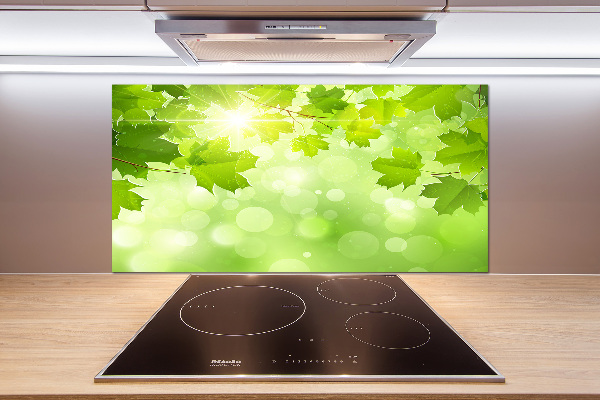 Küchen wandpaneel Rosskastanienblätter