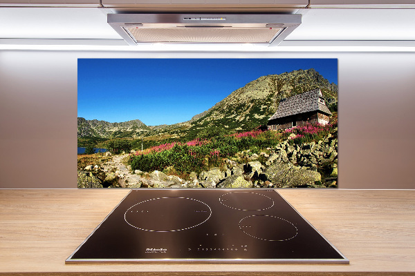 Platte für Küchenrückwand Schäferhütte im Tal