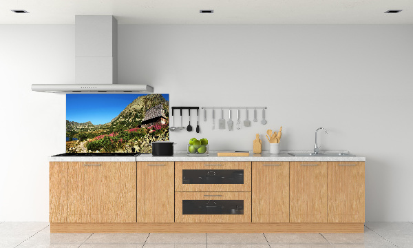 Platte für Küchenrückwand Schäferhütte im Tal