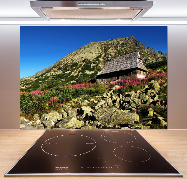 Platte für Küchenrückwand Schäferhütte im Tal