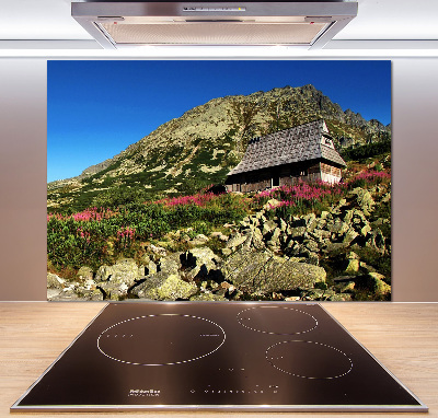 Platte für Küchenrückwand Schäferhütte im Tal