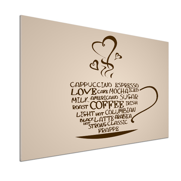 Platte für Küchenrückwand Eine Tasse Kaffee