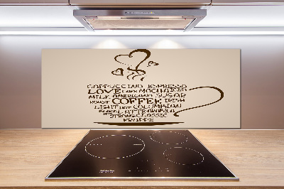 Platte für Küchenrückwand Eine Tasse Kaffee