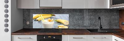 Glasrückwand für die küche Bananencocktail