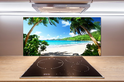 Küchen wandpaneel Strand der Seychellen