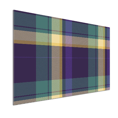 Glasrückwand für die küche Karierte Textur