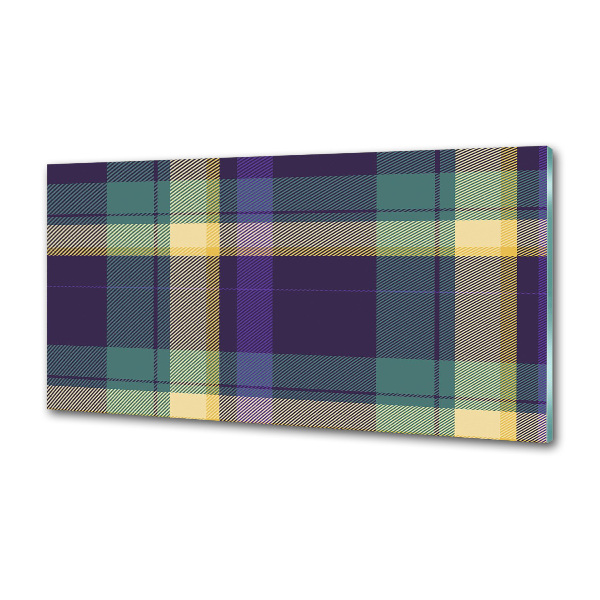 Glasrückwand für die küche Karierte Textur