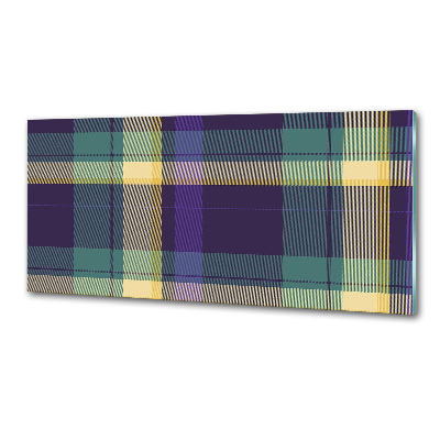 Glasrückwand für die küche Karierte Textur