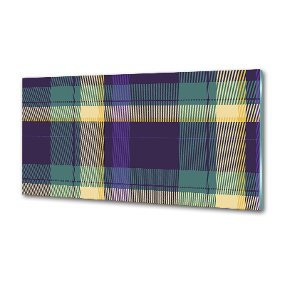 Glasrückwand für die küche Karierte Textur