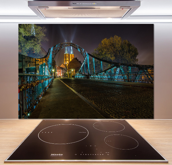 Küchen wandpaneel Liebesbrücke