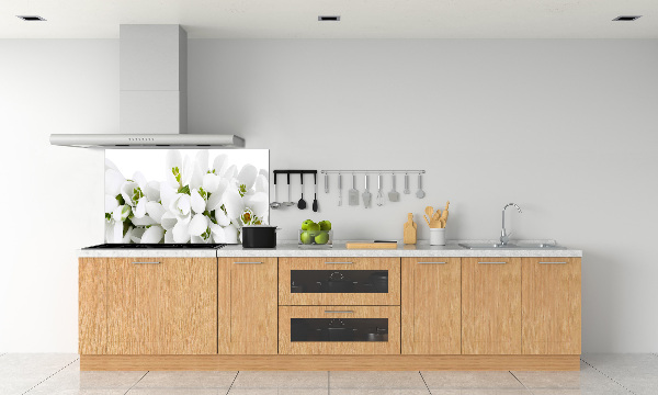 Glasrückwand für die küche Schneeglöckchen