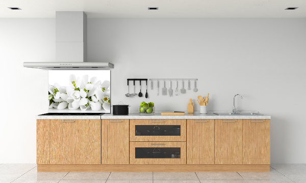 Glasrückwand für die küche Schneeglöckchen