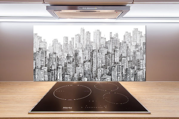 Küchen wandpaneel Wolkenkratzer