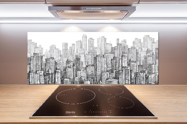 Küchen wandpaneel Wolkenkratzer