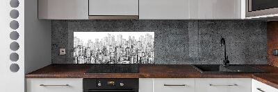 Küchen wandpaneel Wolkenkratzer