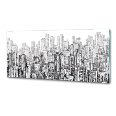 Küchen wandpaneel Wolkenkratzer